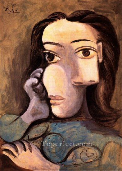 Buste de femme 4 1940 Cubismo Pintura al óleo